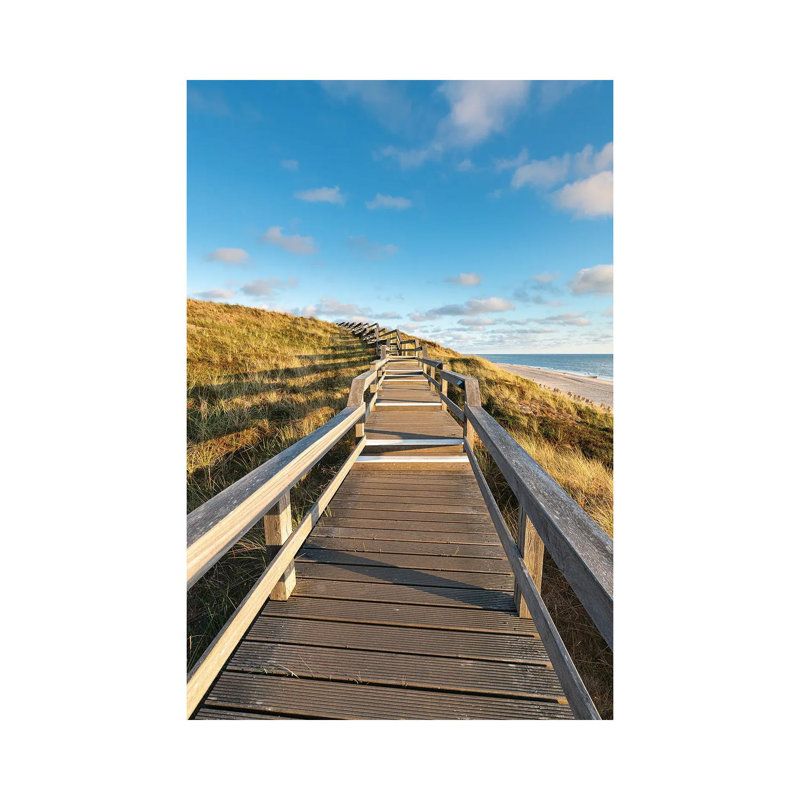Boardwalk Along The Beach, Sylt, Schleswig-Holstein, Germany by Jan Becke - Wrapped Canvas Print, 66.04 cm H x 45.72 cm W