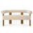 Petruna 54'' Upholstered Solid Wood Round Armrest Loveseat