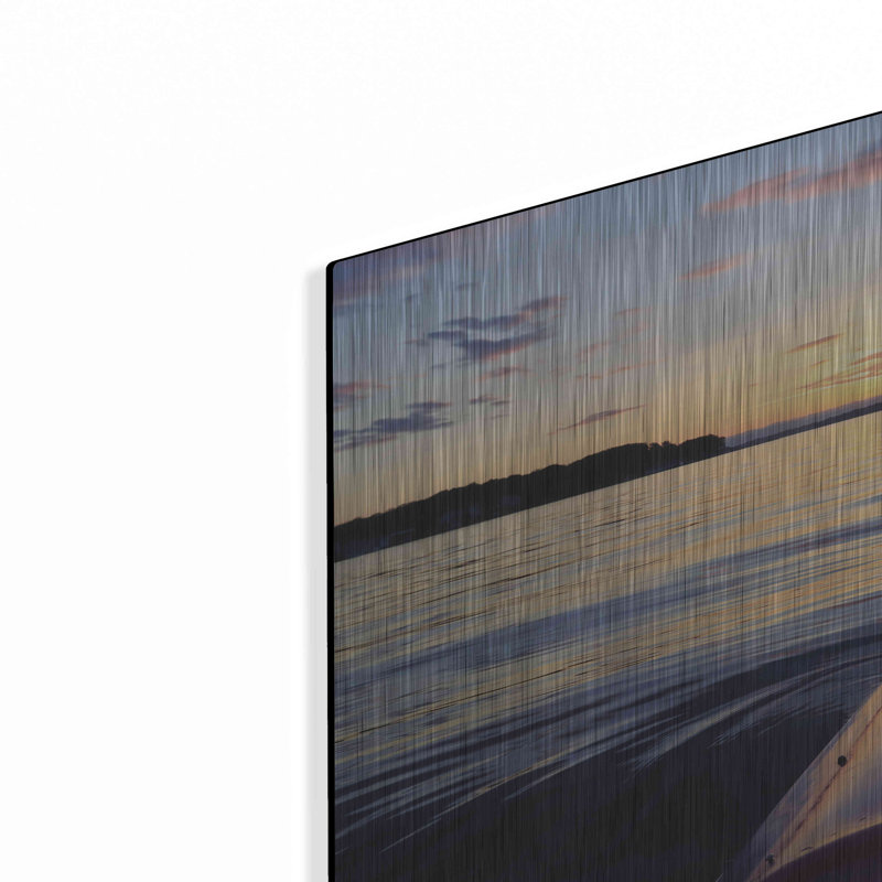 «Kayake on French Bay» par Lori Deiter, art mural en métal, 24 po x 16 po, H 16 po x l 24 po