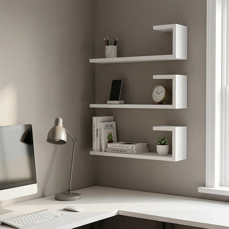 Elara 3-Piece Modern Floating Wall Shelf Set