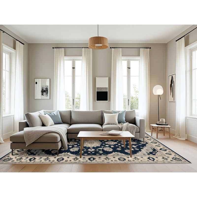 Machine Washable Overdyed Beige Area Rug, Rectangle 6' x 9'