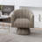Faux Leather Upholstered Swivel Barrel Chair-135525718-170896852