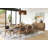Najaah Mid-Century Modern Wood Rectangular Extension Kitchen Dining Table, Brown