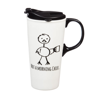 Cypress Home Earthenware Travel Mug