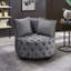 Chaise pivotante rembourrée et capitonnée-1780449063