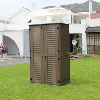 4 ft. 2 in.W x 2 ft.5 in.D Resin Vertical Storage Shed