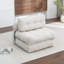 Canapé-lit pliant, canapé-lit convertible avec matelas pliable avec coussin de dossier et support pour dossier, canapé-lit pliant portatif, canapé-lit confortable pour le salon, beige, simple-423465194