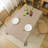 Burlap Linen Table Cloth Rectangle , Natural Textured Rustic Beige Tablecloth Water Resistant Tan Table Cover For Kitchen Dining