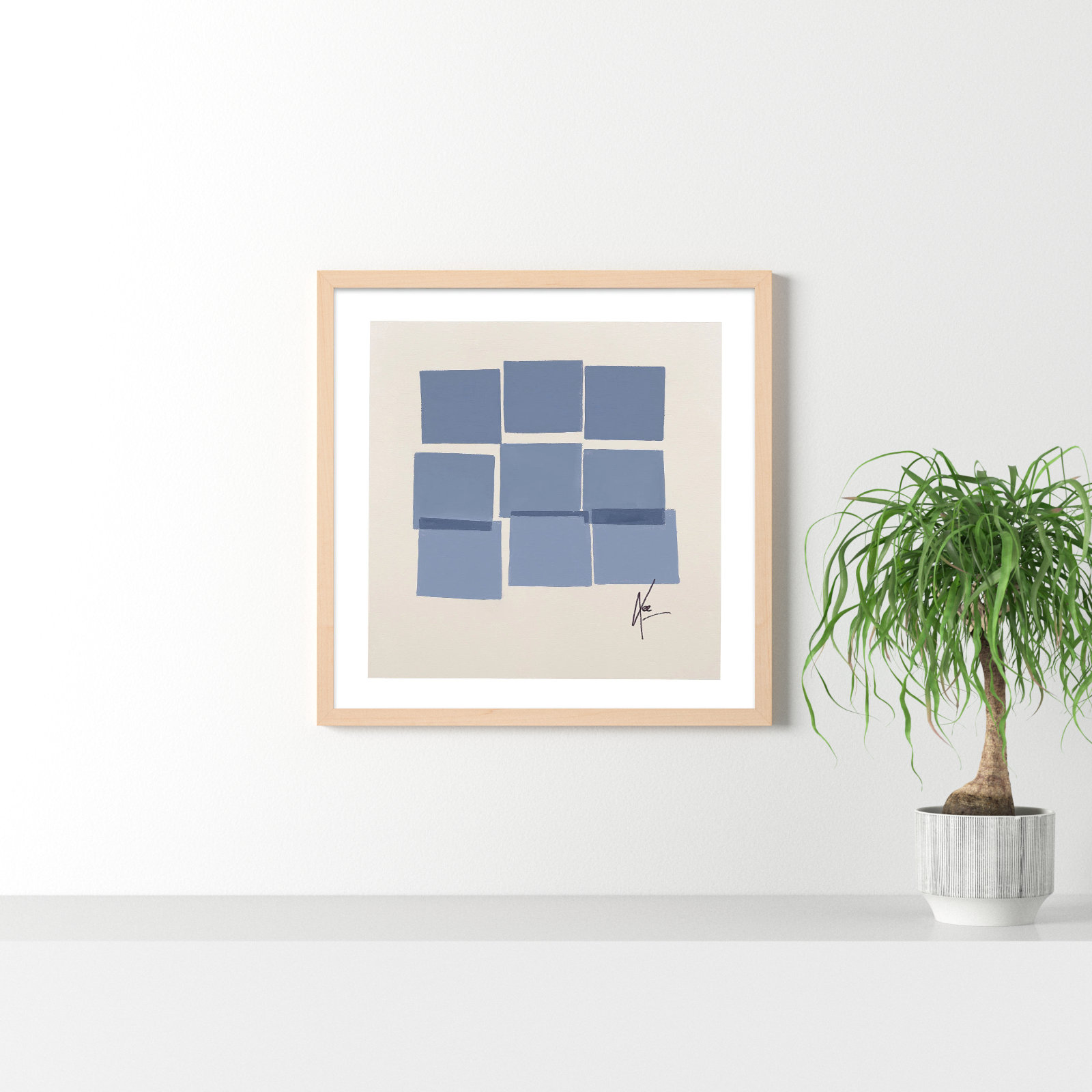 Reflection 1 by Lee Lessem, Brown, 30" H x 30" W x 1.25" D
