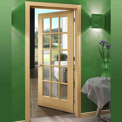 French Door 15-Lite Clear Glass