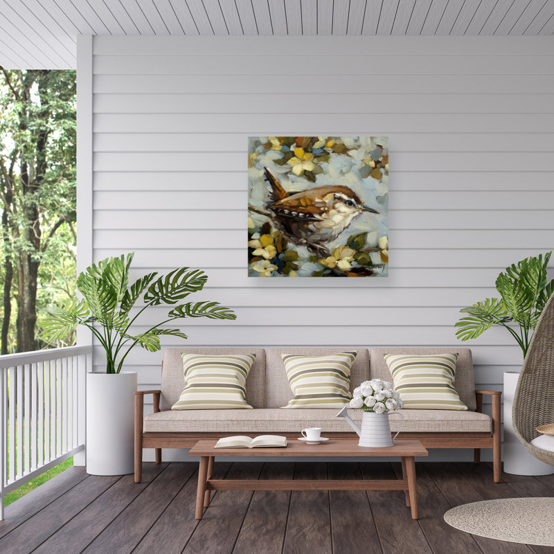 Toile d'extérieur Andrea Lavery Carolina Wren, H 24 po x l 24 po
