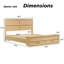 Lit avec tête de lit géométrique 3D et banc de rangement-352155738-352155737