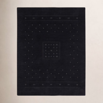 Simi Hand-Woven Geometric Cotton Wool Rug