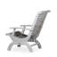 Chaise en bois d'eucalyptus, gris argenté