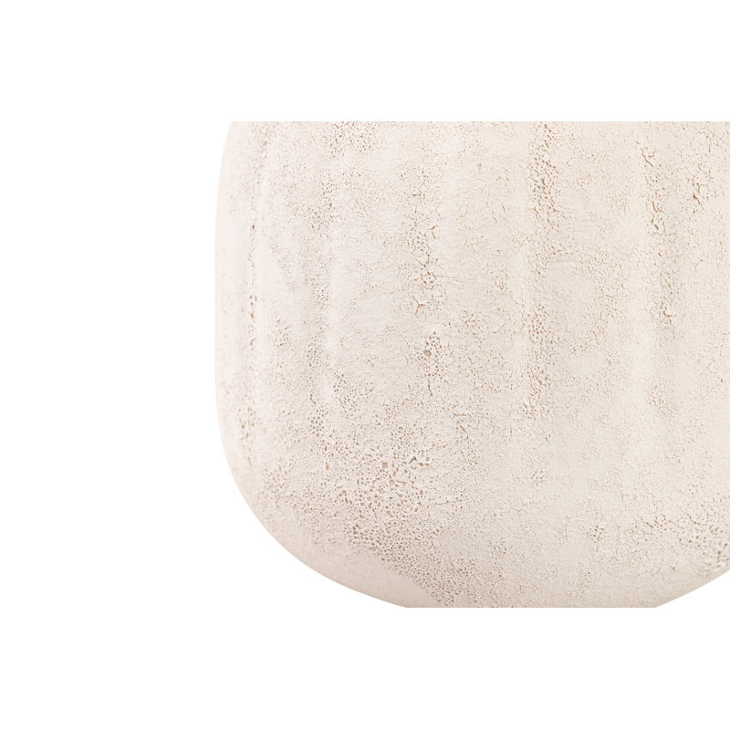 CERAMIC VASE, Beige, overall height- 38cm