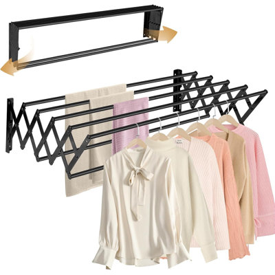 Séchoir à linge mural XL-31,5 po, grande capacité de 130 lb