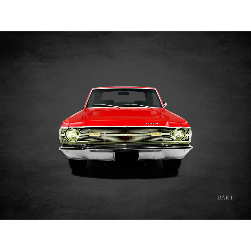 "Dodge Dart340" par Mark Rogan - reproduction d'art sur toile tendue, H 12 po x l 16 po