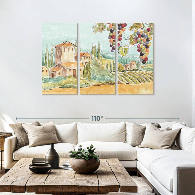 Brise toscane Alvord sans coquelicots, H 48 po x l 74 po
