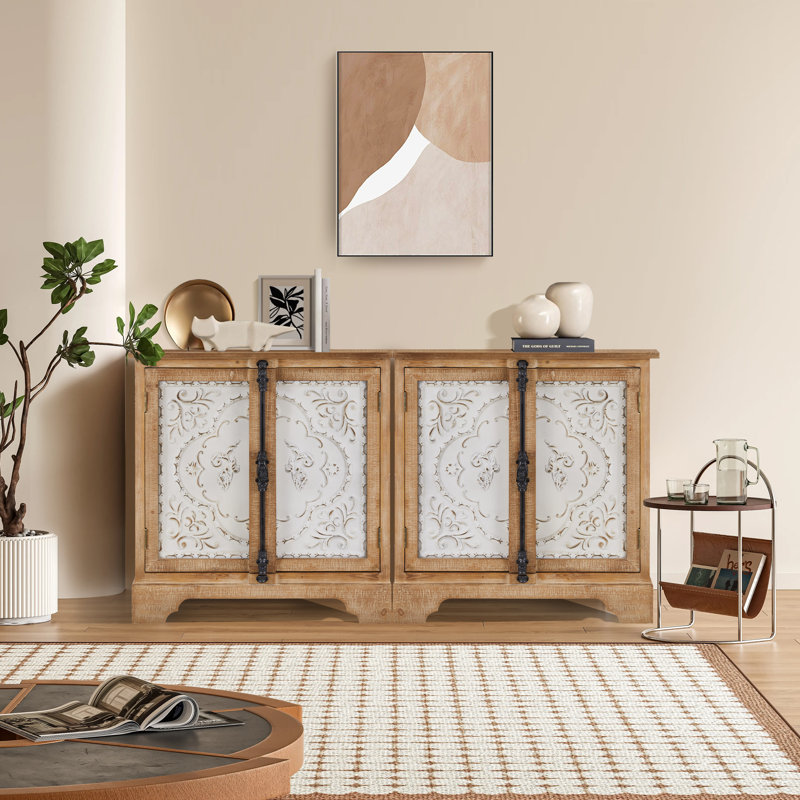 2 Door Accent Cabinet, Brown