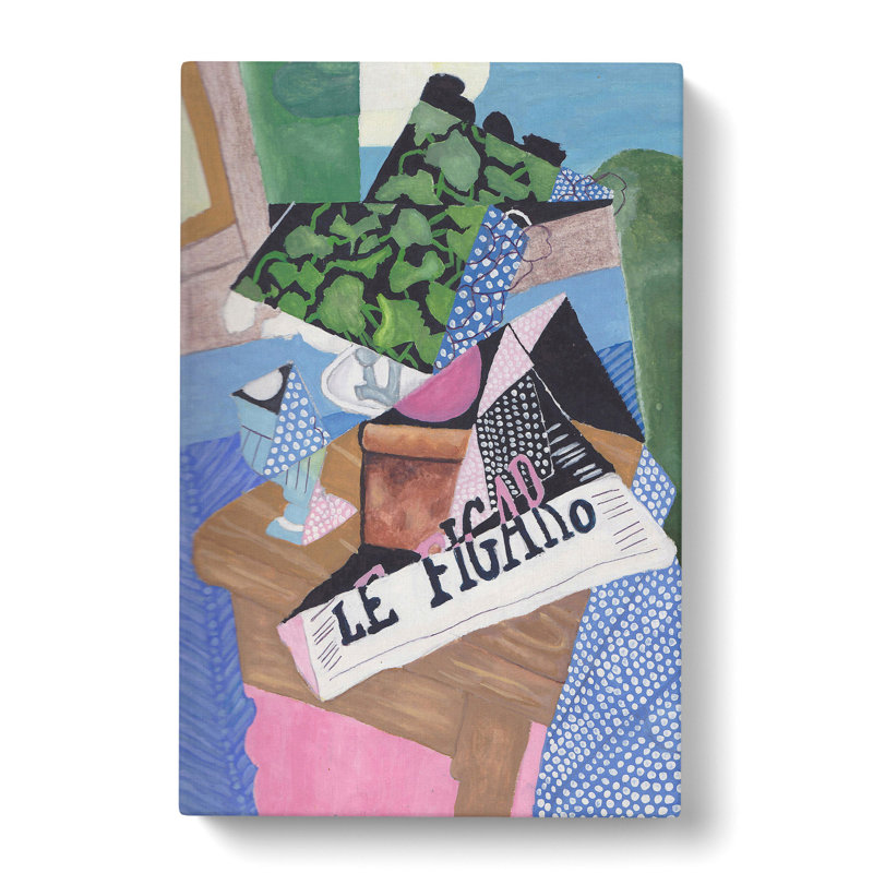 Le Figaro by Juan Gris - Wrapped Canvas, 60cm H x 40cm W x 3cm D
