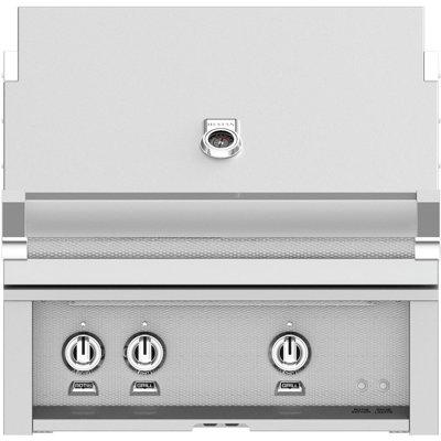 30" Buitl-In Grill, 2 Trellis Burners, Rotisserie