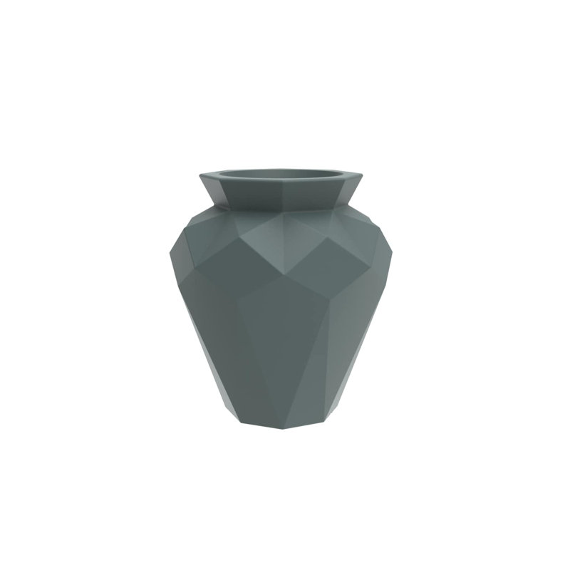 Origami - Hanami Planter, Green, 47.25" H x 36.25" W x 36.25" D