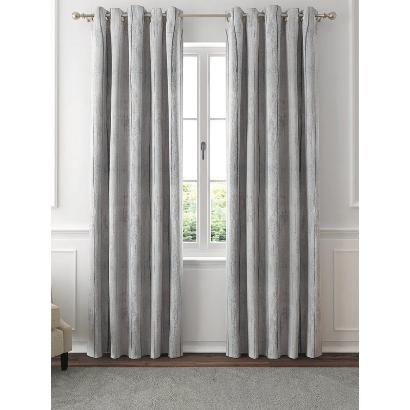 Rideau en polyester, Gris