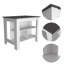 Îlot de cuisine, quatre pieds, trois tablettes - Onyx-502115926
