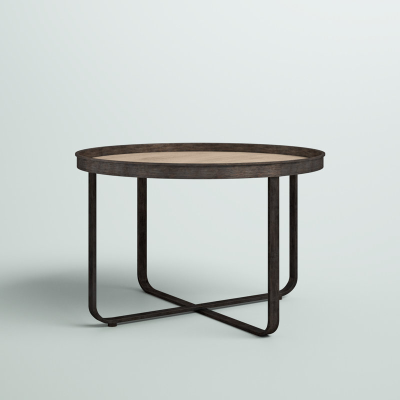 Table basse Quiles, Brun