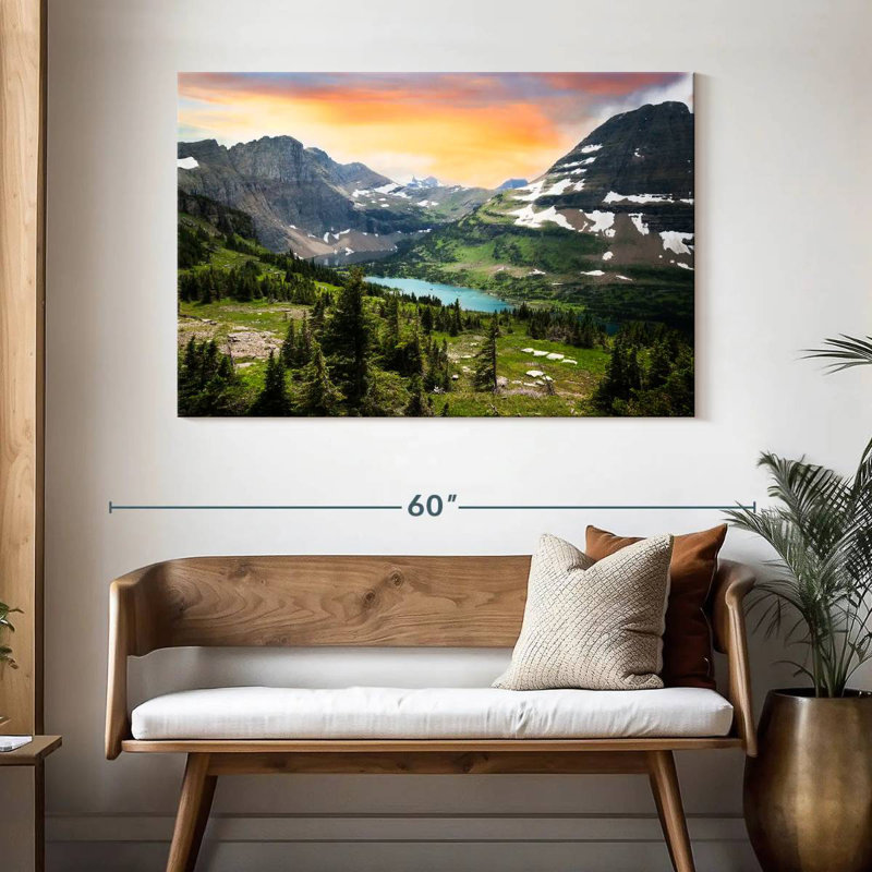 Alvord Glacier National Park View, 32" H x 48" W