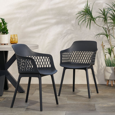 Boulus Plastic Outdoor Dining Armchair