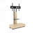 TV Stand With Push-Pull Drawer For Living Room, Bedroom,Offices,Adjustable Height Mobile TV Cart For 32-75 Inches,Wood &Glass TV Stand With Wheels,Natural-2116580326