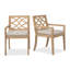 Ensemble repas pour 6 personnes rectangulaire en eucalyptus avec chaises rembourrées-1974727662