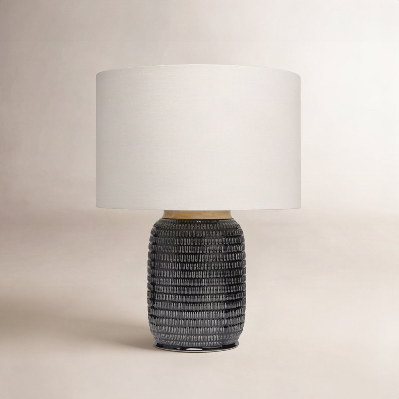 Alleyton Ceramic Table Lamp, Navy