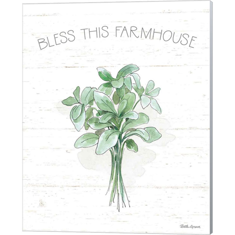Farmhouse Sage Green and Purple Cotton Canvas Art Set