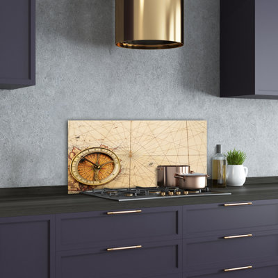 Morton 50cm W x 100cm L Glass Peel and Stick Panel