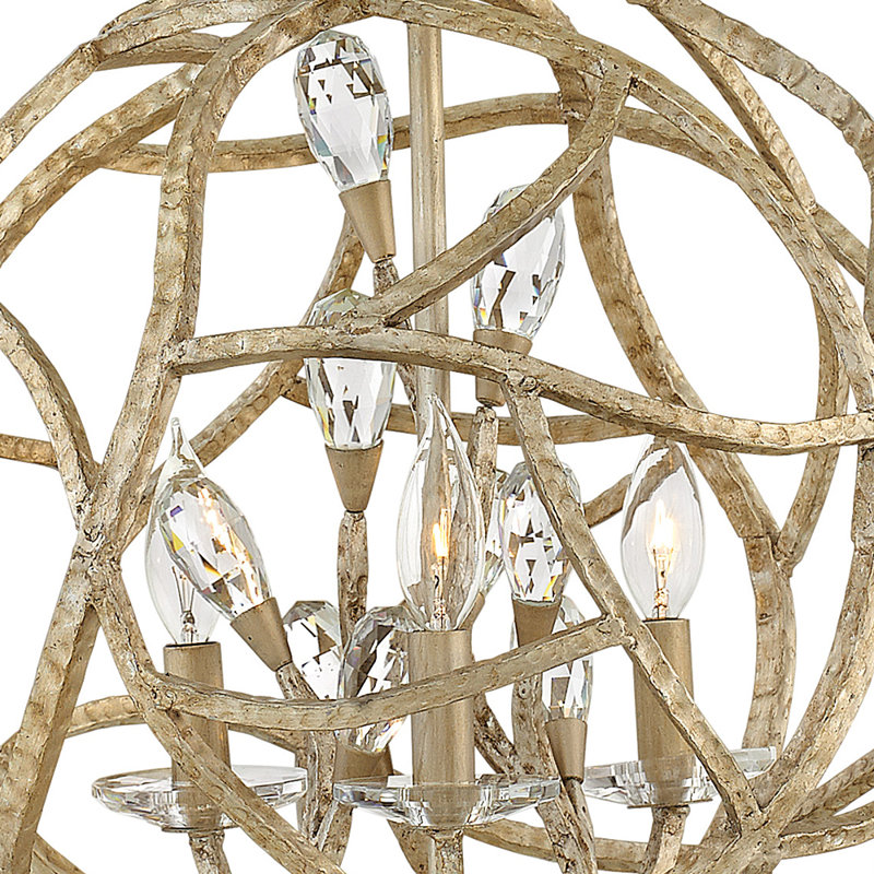 Diandre 3-Light Candle Style Globe Chandelier