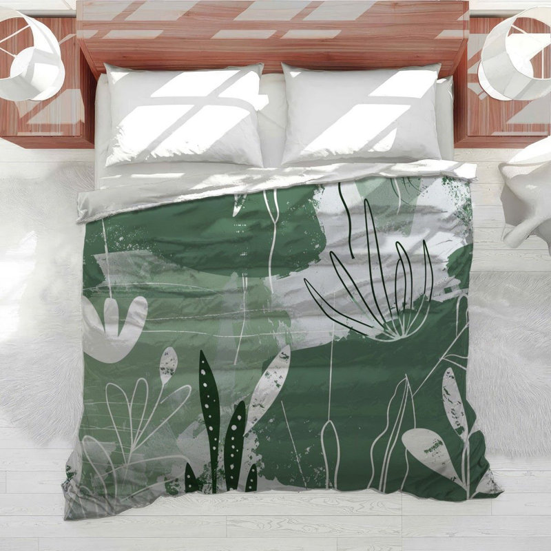 Botanical Bedding Cool Pattern Comforter Abstract, Twin XL Comforter
