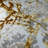 8' X 11' Beige and Gold Abstract Area Rug