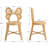 Cleto Rattan Kids Chair With Butterfly Back, Novelty Chair For Playroom/Kids Room/Bedroom