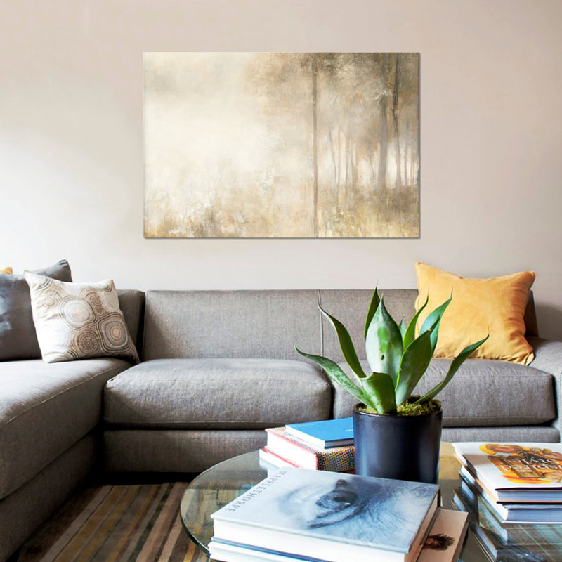 « bord des bois », reproduction d’art sur toile, H 40 po x l 60 po x P 1,5 po