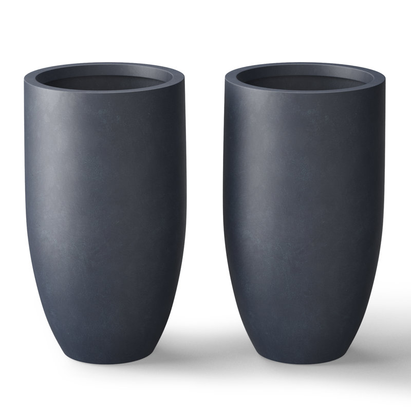 Gerasim Handmade Pot Planter, Granite Gray