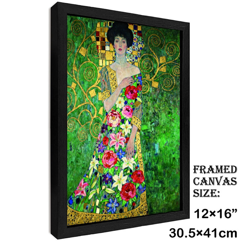 Art mural rétro avec jupe de fleur noire rétro, H 17 po x l 13 po