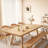 Modern Burlywood Rectangular Solid Wood Dining Table-903788636
