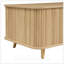 Table basse Mid-Century moderne avec rangement: portes, tiroirs et compartiments coulissants pour une élégance de salon-129149177