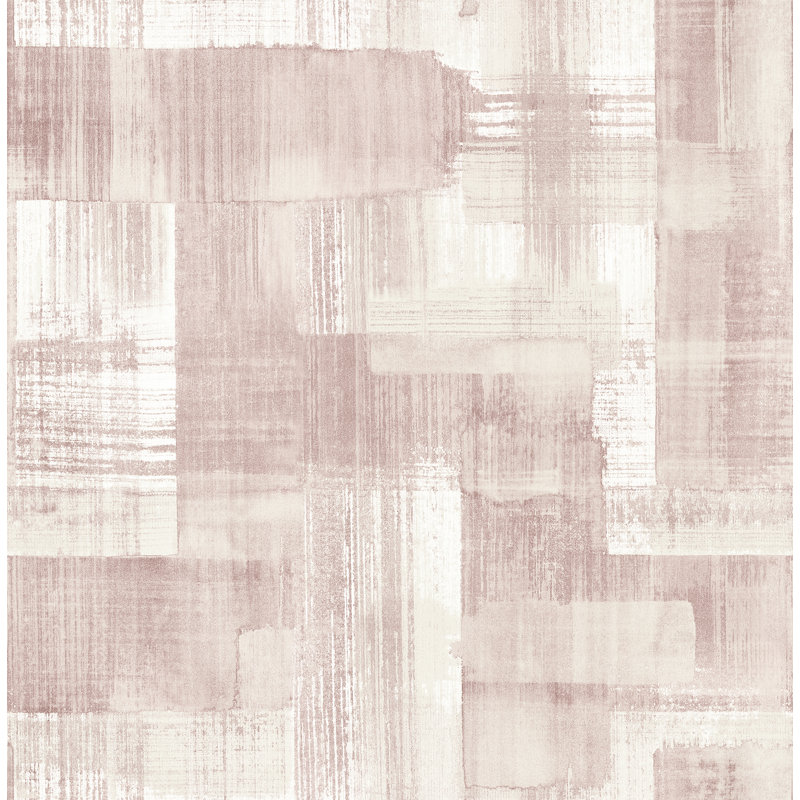 Rouleau de papier peint L 33 pi x l 20,5 po Trosa, Rose clair