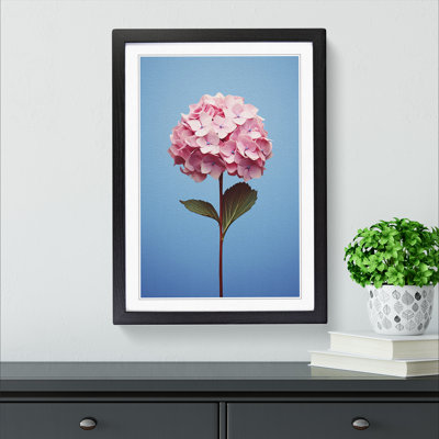 Hydrangea Minimalism Art - Framed Print