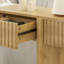 Console moderne en bois cannelé avec rangement -1492493848