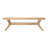Muhsina Cross Leg Dining Room Bench (60in / 1520mm)-2005366688