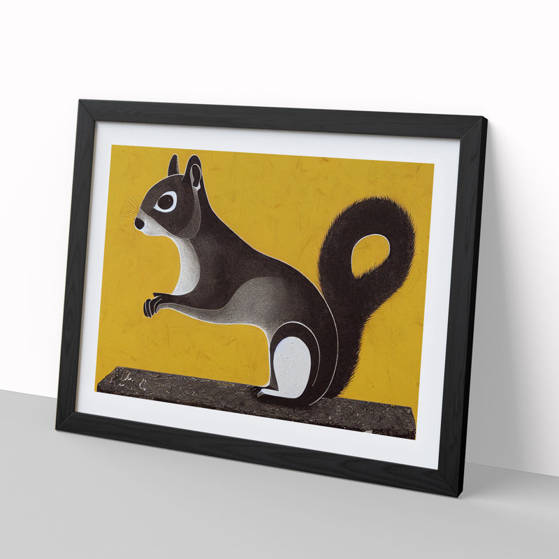 Squirrel Abstract - Framed Print